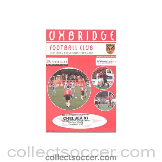 1999 - Uxbridge vChelsea XI official programme 10/08/1999