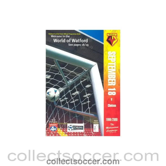 1999 - Watford v Chelsea official programme 18/09/1999 Premier League - Collect Soccer