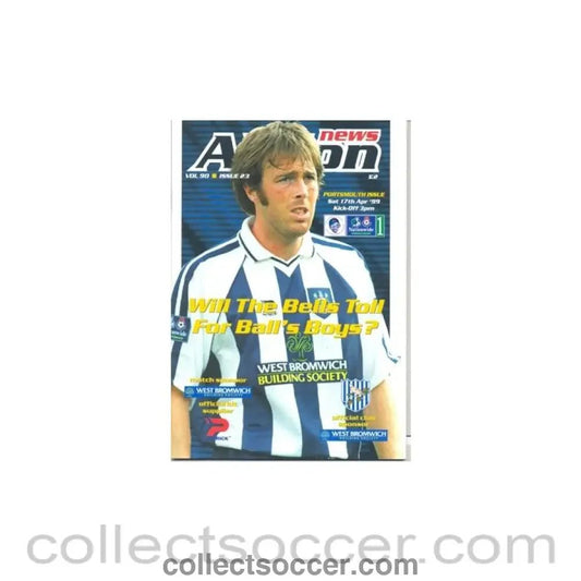 1999 - West Bromwich Albion v Portsmouth official programme 17.04.1999 - Collect Soccer