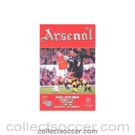 2000 - Arsenal v Bayern Munich official programme 05/12/2000