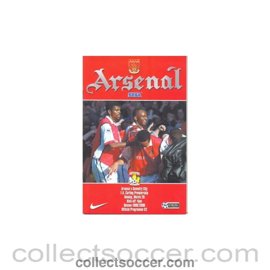 2000 - Arsenal v Coventry City official programme 26/03/2000