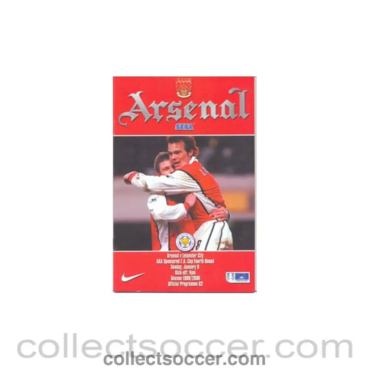 2000 - Arsenal v Leicester City official programme 09/01/2000