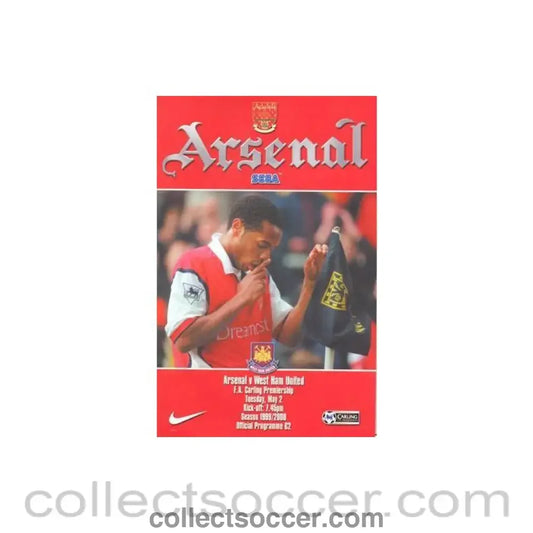 2000 - Arsenal v West Ham United official programme 02/05/2000 Premier League