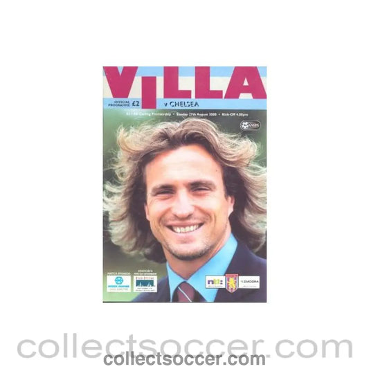 2000 - Aston Villa vChelsea official programme 27/08/2000 Premier League