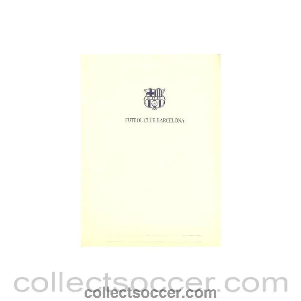 2000 - Barcelona v Chelsea press pack 15/03/2000, the Barcelona press pack - Collect Soccer