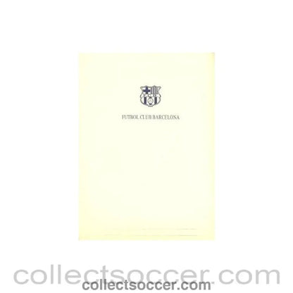 2000 - Barcelona v Chelsea press pack 15/03/2000, the Barcelona press pack - Collect Soccer