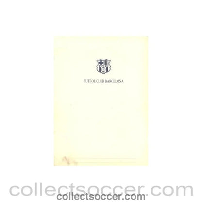 2000 - Barcelona v Chelsea press pack 15/03/2000, the Barcelona press pack, reduced price - Collect Soccer