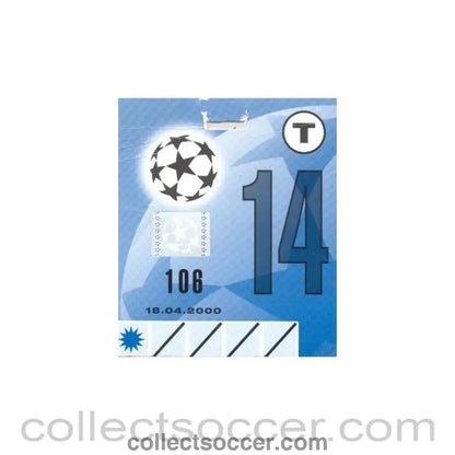 2000 - Barcelona v Chelsea press pass 18/04/2000 Champions League - Collect Soccer
