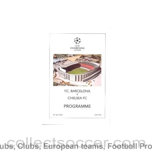2000 - Barcelona vChelsea unofficial programme 18/04/2000 pirate