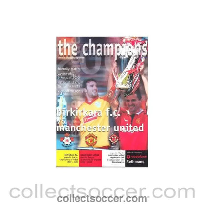 2000 - Birkirkara v Manchester United official programme 09/08/2000 - Collect Soccer
