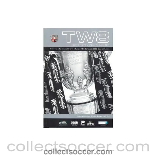 2000 - Brentford v Tottenham Hotspur official programme 19/09/2000 - Collect Soccer