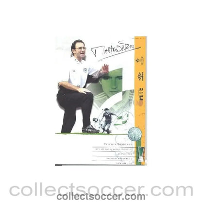 2000 - Celtic v Bordeaux official programme 09/11/2000 UEFA Cup - Collect Soccer