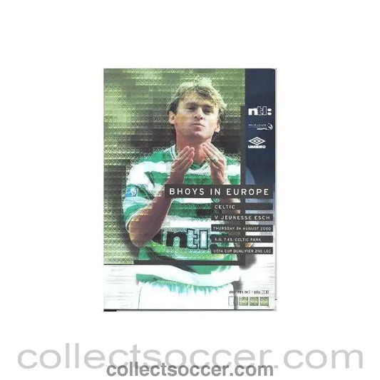 2000 Celtic v Jeunesse Esch official programme 24/08/2000 UEFA Cup - Collect Soccer