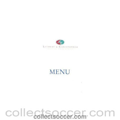 2000 Charity Shield Chelsea v Manchester United Official Menu - Collect Soccer