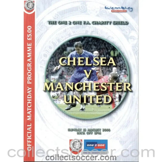 2000 Charity Shield Programme Chelsea v Manchester United - Collect Soccer
