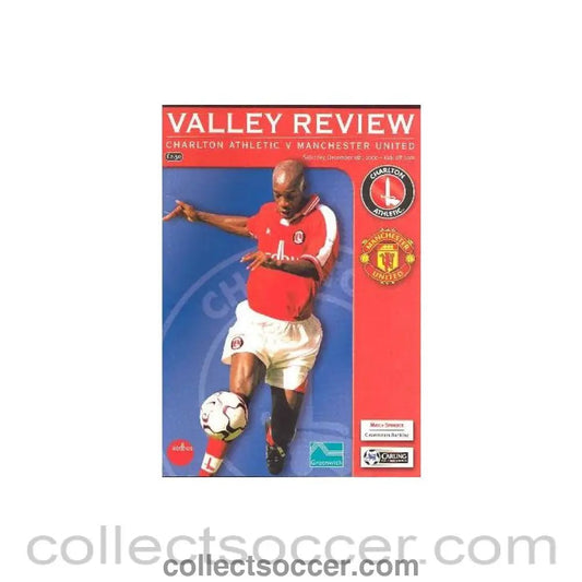 2000 - Charlton Athletic v Manchester United official programme 09/12/2000 - Collect Soccer
