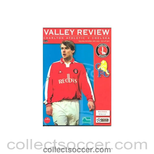 2000 - Charlton Athletic vChelsea official programme 18/11/2000 Premier League