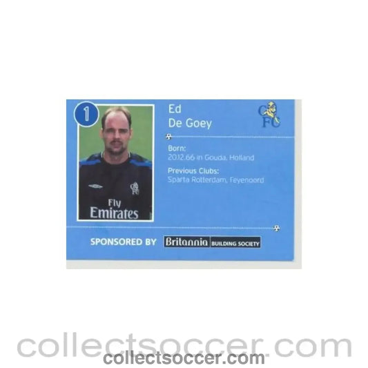 2000 - Chelsea Ed De Goey card of 2000-2001