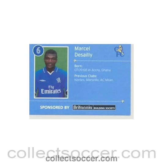 2000 - Chelsea Marcel Desailly card of 2000-2001