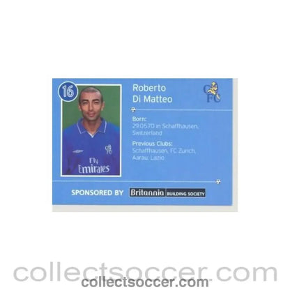 2000 - Chelsea Roberto Di Matteo card of 2000-2001 - Collect Soccer
