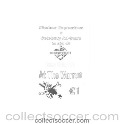 2000 - Chelsea Superstars v Celebrity All-Stars official programme 07/05/2000 Charity Match