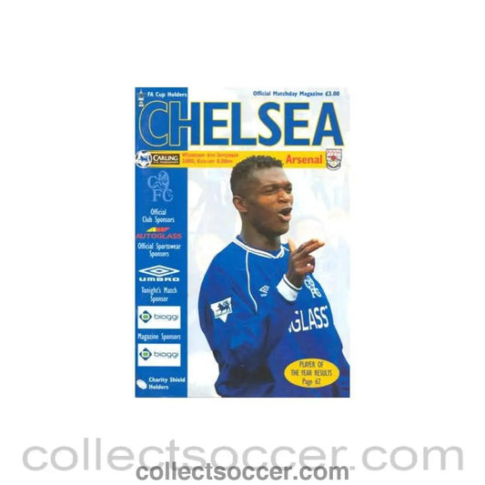 2000 - Chelsea V Arsenal 06/09/2000 Official Programme Premier League - Collect Soccer