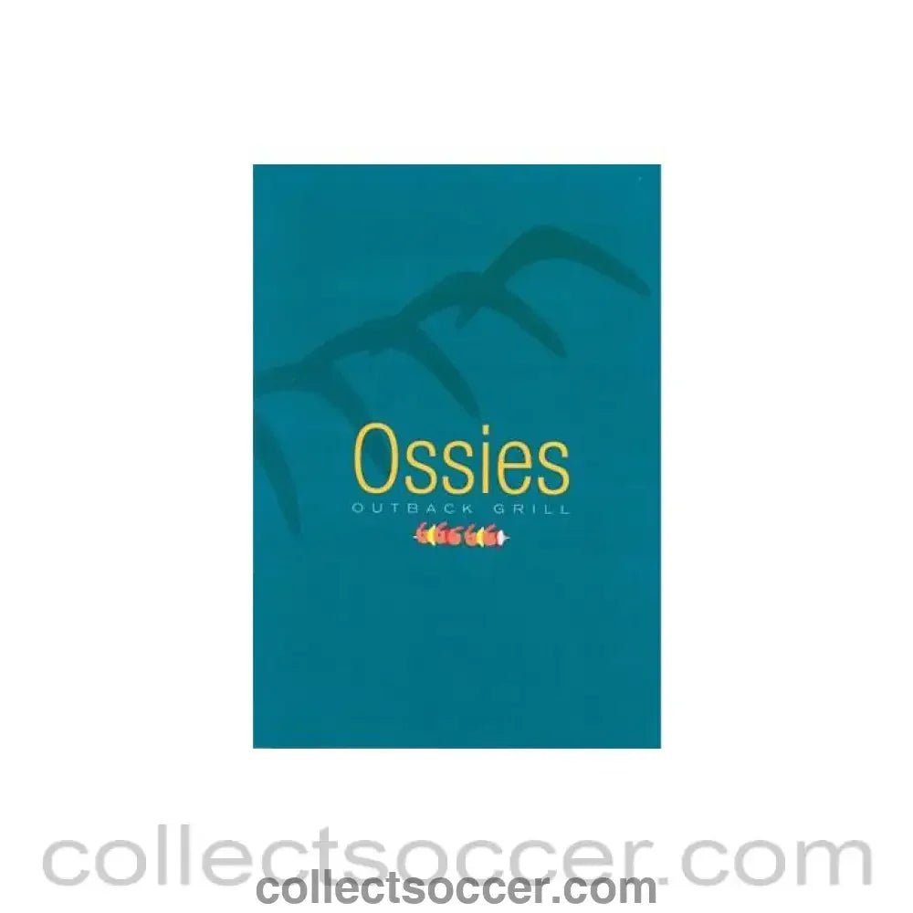 2000 - Chelsea v Arsenal Ossies menu in cover 06/09/2000 - Collect Soccer