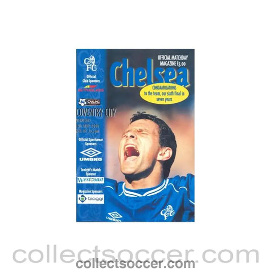 2000 - Chelsea v Coventry City official programme 12/04/2000 Premier League