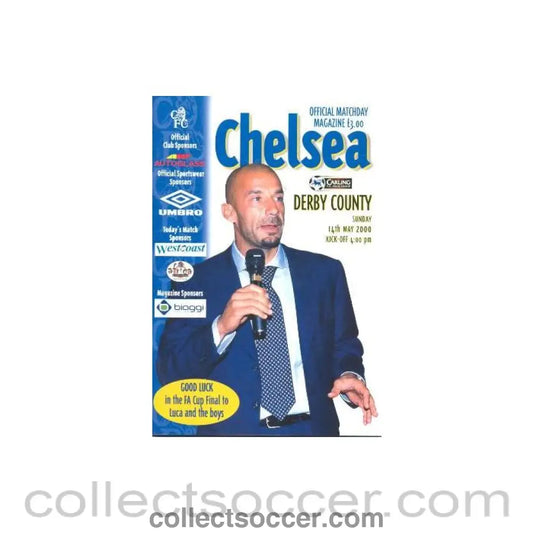 2000 - Chelsea v Derby County official programme 14/05/2000 Premier League