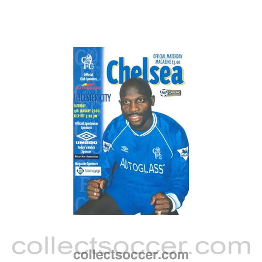 2000 - Chelsea v Leicester City official programme 15/01/2000 Premier League