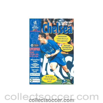 2000 - Chelsea v Liverpool official programme 29/04/2000 Premier League - Collect Soccer