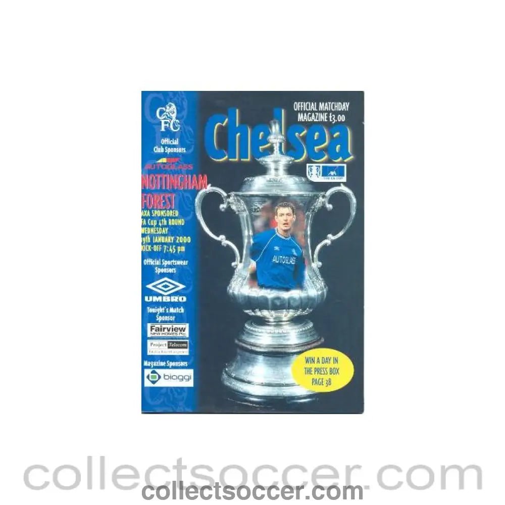2000 - Chelsea v Nottingham Forest official programme 19/01/2000 F.A. Cup - Collect Soccer