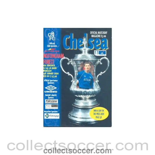 2000 - Chelsea v Nottingham Forest official programme 19/01/2000 F.A. Cup
