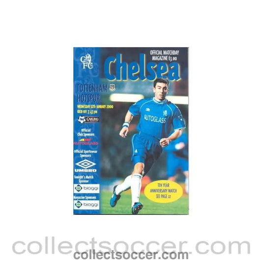 2000 - Chelsea v Tottenham Hotspur official programme 12/01/2000 Premier League - Collect Soccer