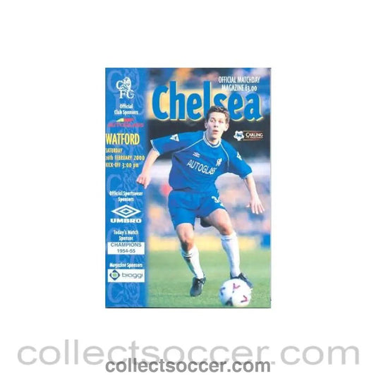 2000 - Chelsea v Watford official programme 26/02/2000 Premier League - Collect Soccer