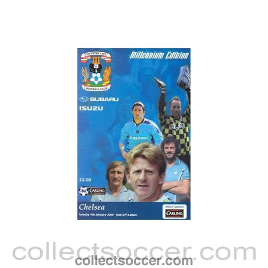 2000 - Coventry City v Chelsea official programme 04/01/2000 Premier League - Collect Soccer