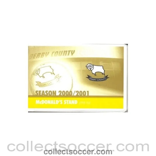 2000 - Derby County season ticket 2000-2001 McDonald’s Stand