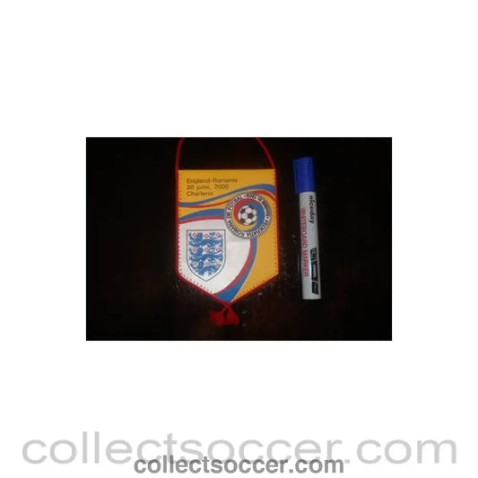 2000 - England v Romania 20/06/2000 in Charleroi Pennant