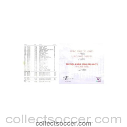 2000 - Euro 2000 match schedule - Collect Soccer