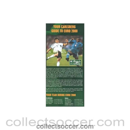 2000 - Euro 2000 - Your Carlsberg Guide To Euro 2000 - Collect Soccer