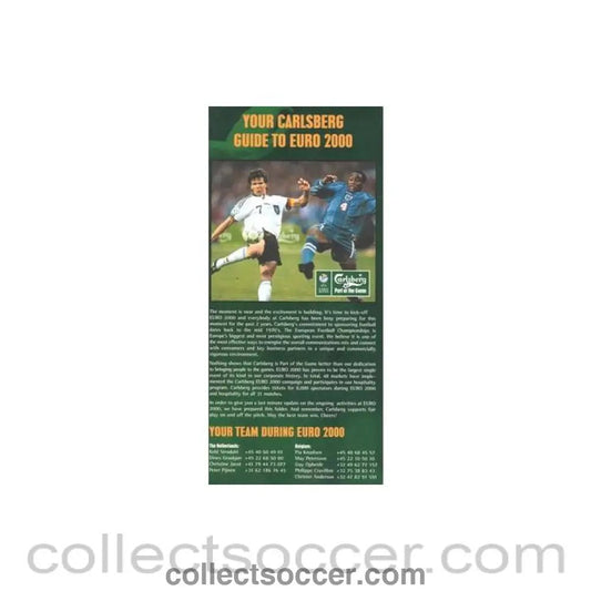 2000 - Euro 2000 - Your Carlsberg Guide To Euro 2000 - Collect Soccer