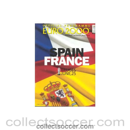 2000 European Championship Spain v France official programme