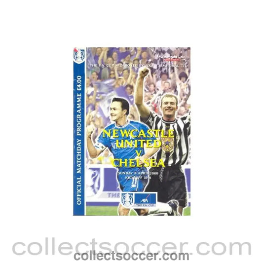 2000 FA Cup Semi-Final Programme Newcastle United v Chelsea official programme 09/04/2000