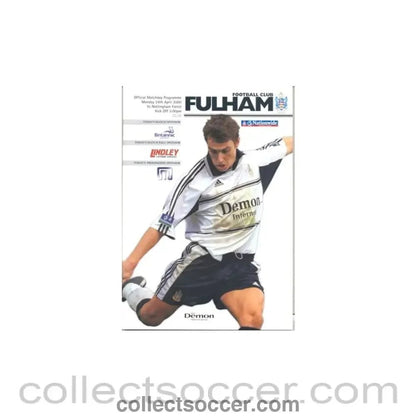 2000 - Fulham v Nottingham Forest official programme 24/04/2000 - Collect Soccer