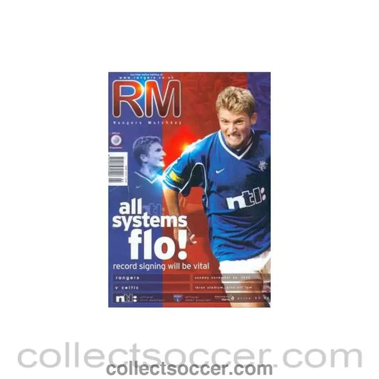 2000 - Glasgow Rangers V Celtic Programme 26/11/2000 - Collect Soccer