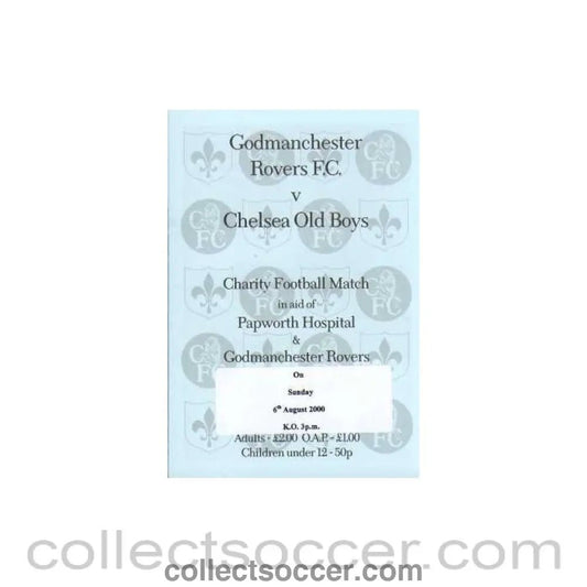 2000 - Godmanchester Rovers VChelsea Old Boys 06/08/2000 - Collect Soccer