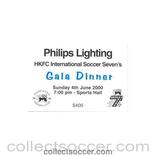 2000 - Hong Kong 7s 2000 Gala Dinner ticket
