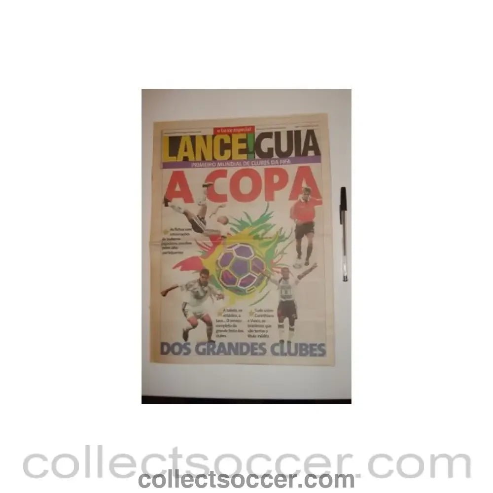2000 - Lance newspaper of January 2000, covering the Clubs World Cup Finals - Collect Soccer