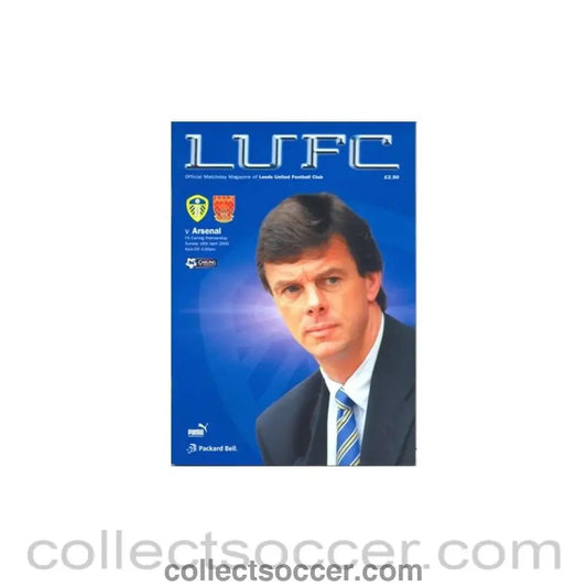 2000 - Leeds United v Arsenal official programme 16/04/2000 - Collect Soccer