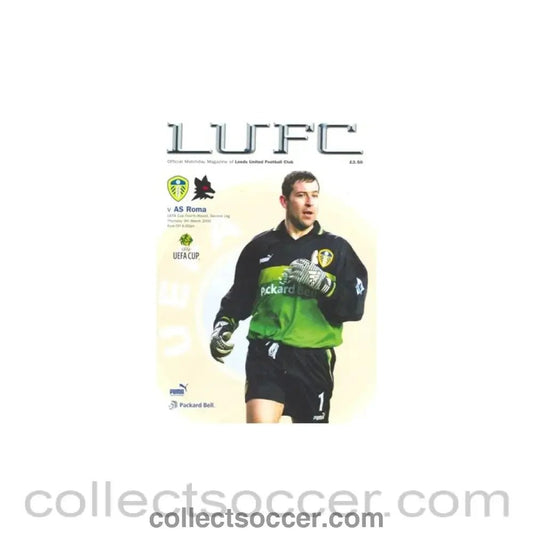 2000 - Leeds United v AS Roma official programme 09/03/2000 UEFA Cup - Collect Soccer